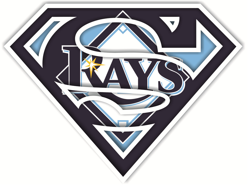 Tampa Bay Rays superman logos iron on heat transfer